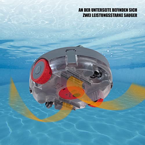 Poolroboter Mauk ® Pool Bodenreinigung Robotersauger | Li-Ion Akku