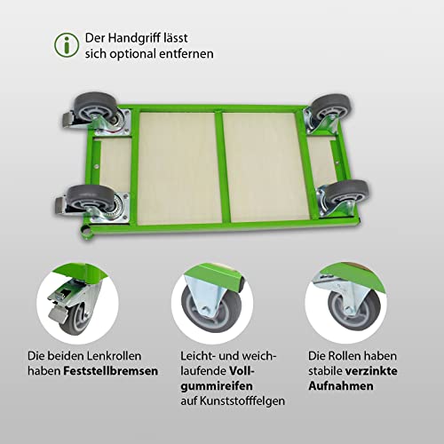 Plattformwagen TRUTZHOLM Profi mit Feststellbremsen