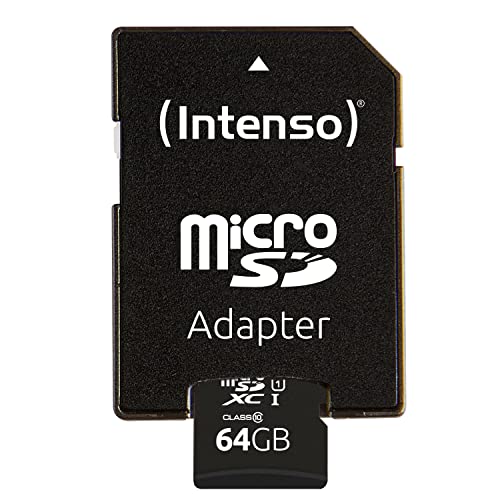 Micro-SD-64GB Intenso Premium microSDXC 64GB Class 10 UHS-I