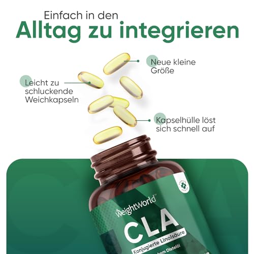 CLA-Kapseln WeightWorld CLA Kapseln, 3000 mg CLA