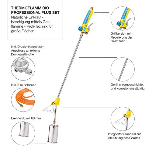 Unkrautbrenner Gas Gloria Thermoflamm BIO Professional PLUS SET