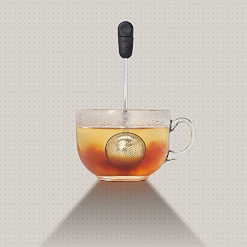 Tee-Ei OXO Good Grips mit Drehfunktion für losen Tee, Edelstahl