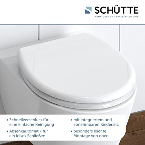 Familien-WC-Sitz Schütte SCHÜTTE WC Sitz FAMILY WHITE Duroplast