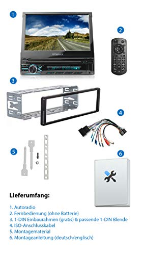 Autoradio mit ausfahrbarem Display XOMAX XM-V746 Autoradio