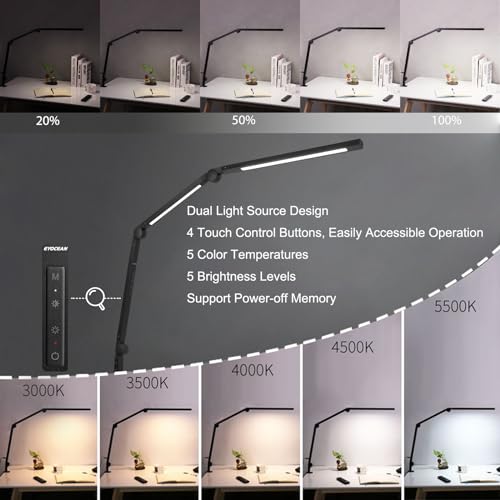 Schreibtischlampe EYOCEAN LED Schwenkarm Architektenlampe