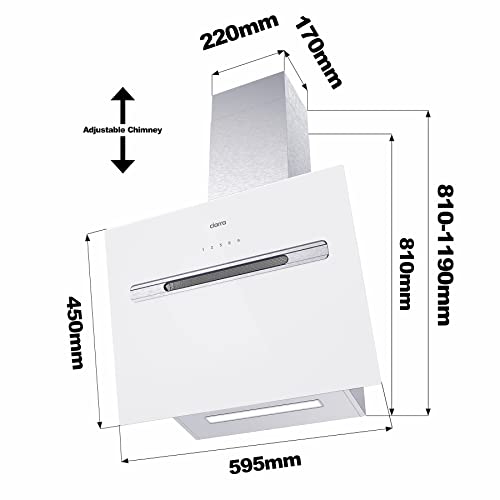 Ciarra-Dunstabzugshaube CIARRA CBCS6736G Kopffreihaube