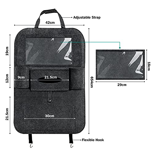 Rückenlehnenschutz SUNNEY Auto Organizer, 2 Stück groß