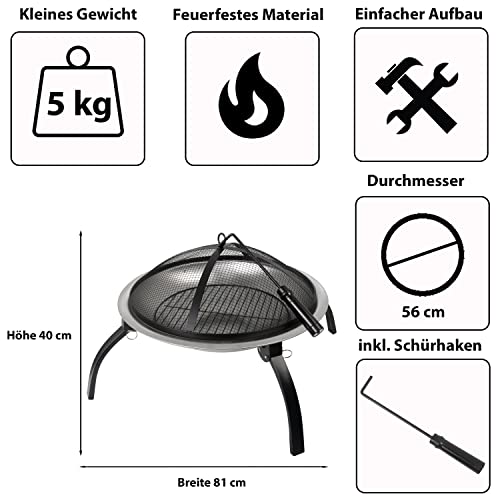 Feuerschalen ACTIVA Feuerstelle Feuerschale Edelstahl