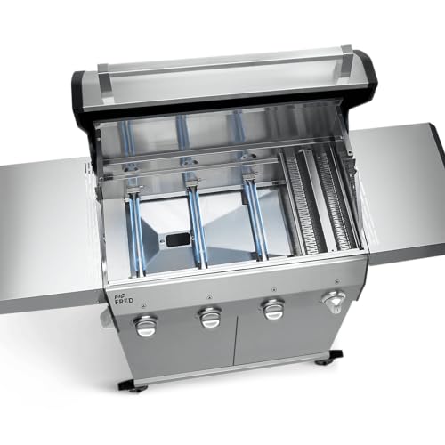 Gasgrill mit Seitenbrenner BURNHARD 4-Brenner, Big FRED Basic