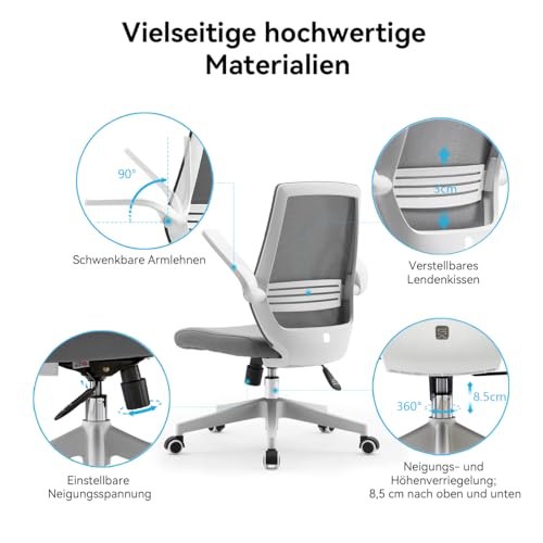 Drehstuhl SIHOO Bürostuhl Ergonomisch Schreibtischstuhl