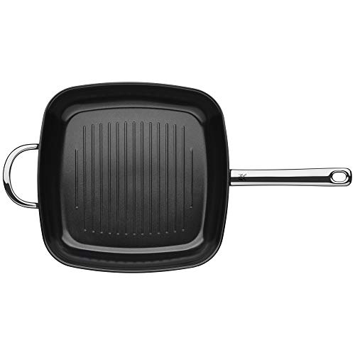 Grillpfanne WMF Durado Induktion gerillt 28×28 cm, Cromargan