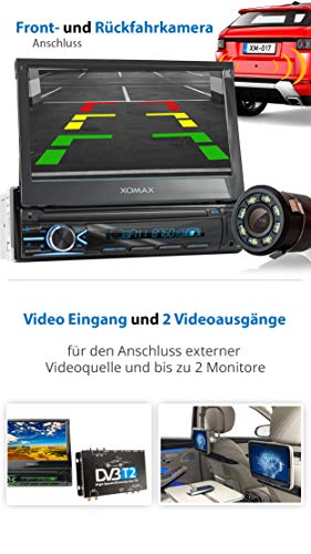 Autoradio mit ausfahrbarem Display XOMAX XM-V746 Autoradio