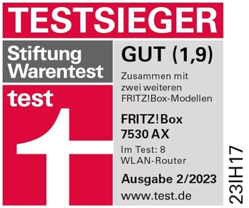 Router AVM FRITZ!Box 7530 AX WI-FI 6 (DSL/VDSL,1.800 MBit/s