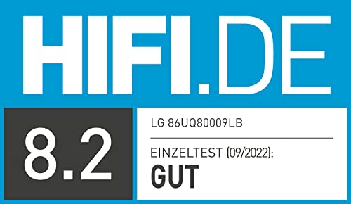 Großer Fernseher LG Electronics 86UQ80009LB 217 cm (86 Zoll)