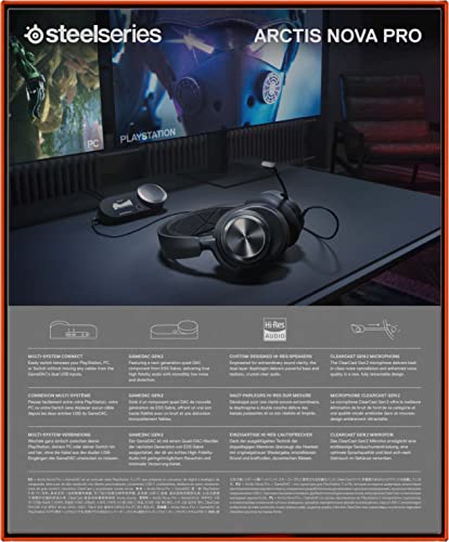 7.1-Headset SteelSeries Arctis Nova Pro, Multi-System Gaming