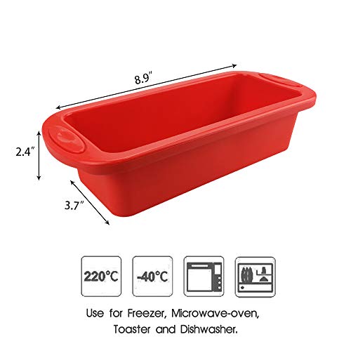 Silikon-Backform SILIVO Silikon Brotbackform und Kastenform – 2er Set