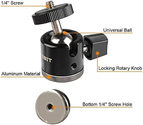 Klemmstativ UTEBIT mit Kugelkopf, Stativ Klemme für DSLR Kamera