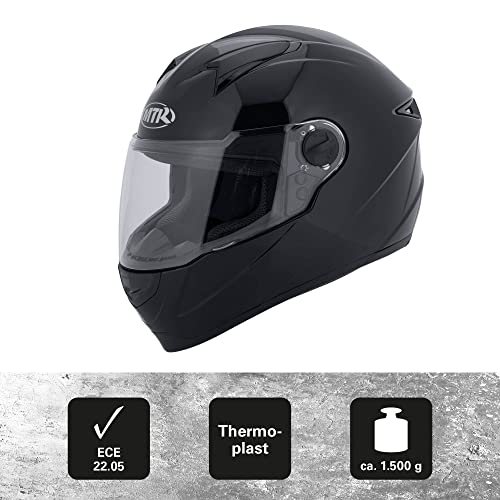 Motorradhelm MTR S-5 Integralhelm, ECE Zertifiziert