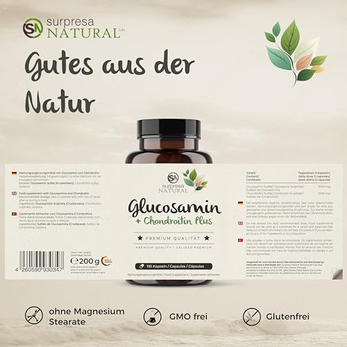 Gelenkkapseln Surpresa Natural Glucosamin Chondroitin hochdosiert