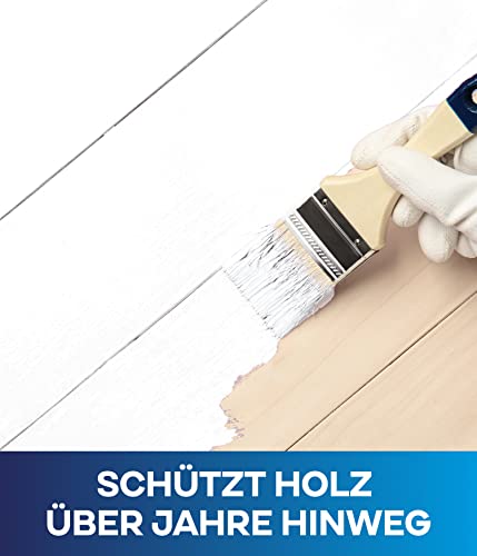 Holzschutzgel Plid ® Holzlasur Innen & Aussen Weiß 0,75L