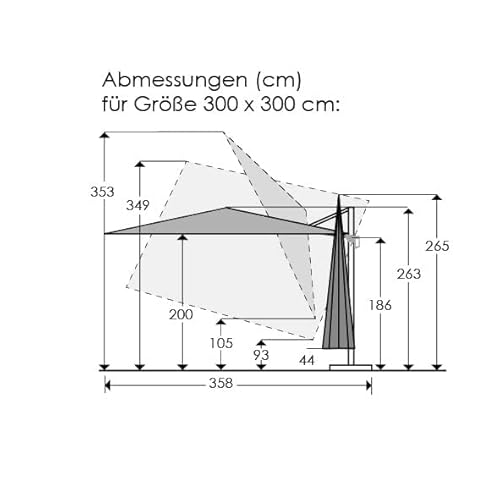 Sonnenschirm rechteckig Schneider Schirme Schneider