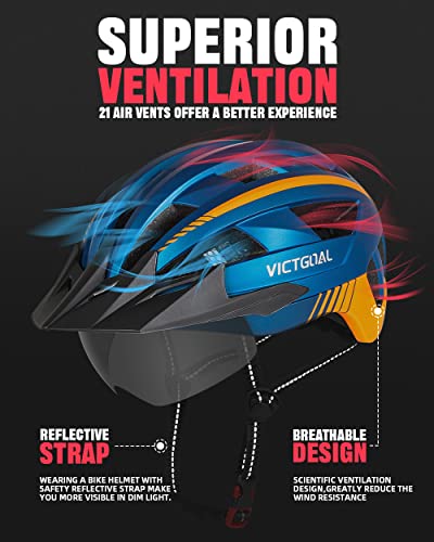 Herren-Fahrradhelm Victgoal Fahrradhelm Herren Damen MTB