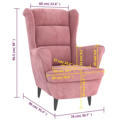 Ohrensessel vidaXL Sessel, Relaxsessel mit gepolstertem Sitz