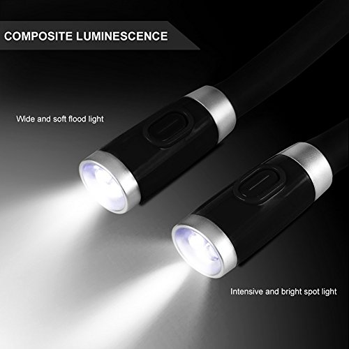 Leselampe LEDGLE flexible Buchlampe LED Nachtlicht für Joggen