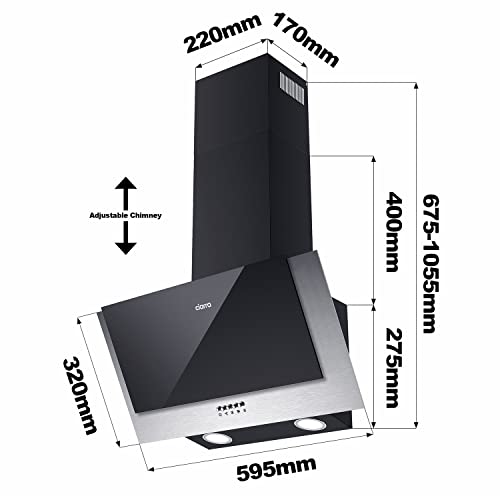 Ciarra-Dunstabzugshaube CIARRA CBCB6736C A++, 60cm