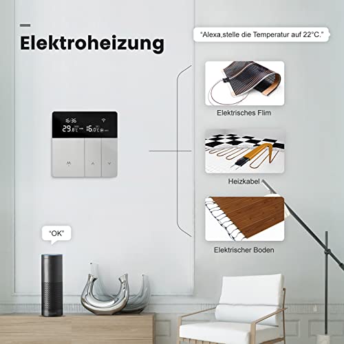 Raumthermostat WLAN AVATTO Thermostat für Elektrische