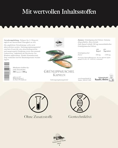 Grünlippmuschel-Kapseln Kräuterhandel Sankt Anton KRÄUTERHANDEL