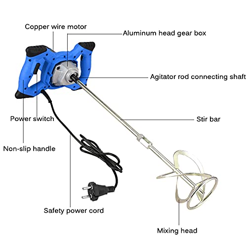 Rührwerk DayPlus mit starken 2600 Watt – Farb-Mörtelrührer