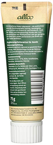 Hundeleberwurst Christopherus Puten-Leberwurst für Hunde, 75 g