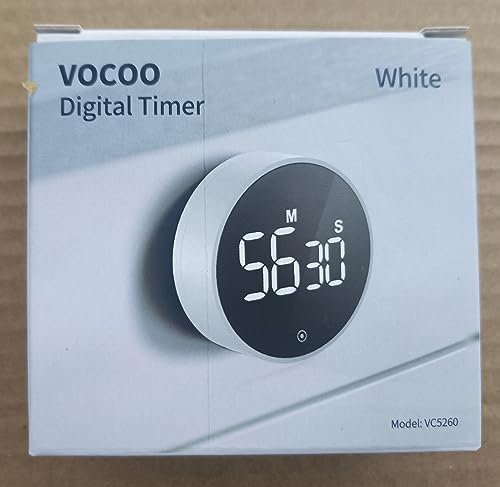 Kurzzeitwecker VOCOO Digitaler Küchentimer, Magnetischer