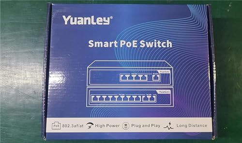 10-GB-Switch YuanLey 10 Port PoE Switch, 8 PoE Port 100Mbps