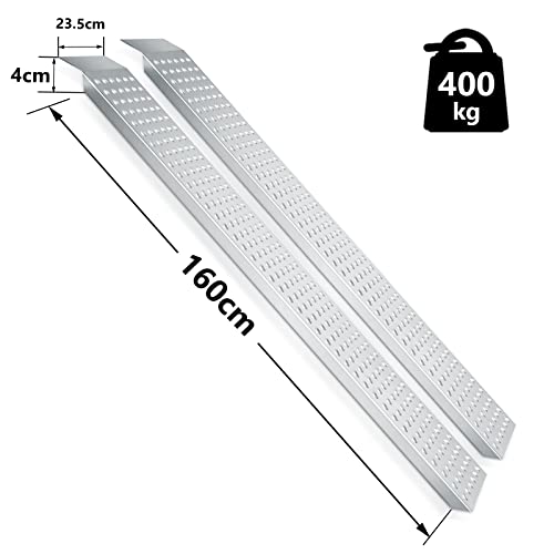 Auffahrrampe Randaco 2Pcs Faltbare Verladerampe 400 kg