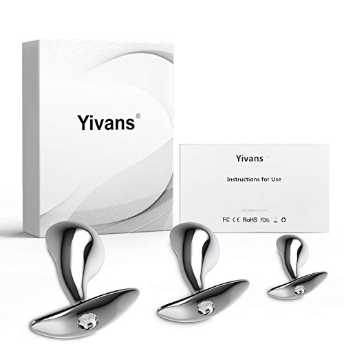 Analdusche Yivans Analplug Set (Ø24mm, Ø29mm, Ø36mm), Metall