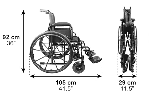Rollstuhl PEPE Mobility PEPE – Faltbar Leicht mit Schiebehilfe