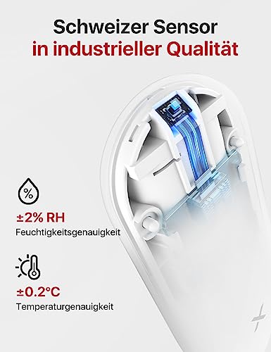 Feuchtigkeitsmessgerät X-Sense WLAN Hygrometer Thermometer