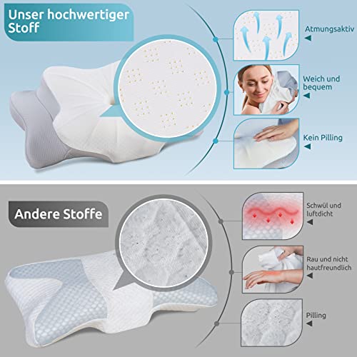 Nackenstützkissen DONAMA Memory Foam Kissen Kopfkissen