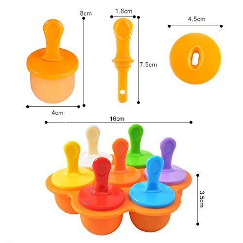 Eis-am-Stiel-Formen O-Kinee Eisformen Silikon, Eisformen Kinder