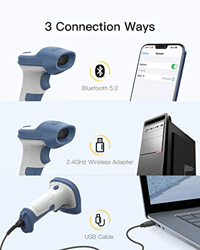 2D-Barcode-Scanner Inateck Wireless Barcode Scanner 2D