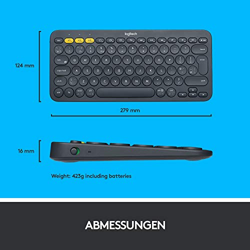 Funktastatur Logitech K380 Kabellose Bluetooth-Tastatur, Multi-Device