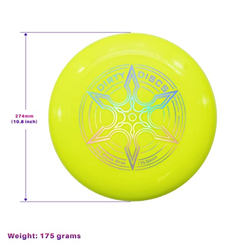 Frisbee Indy, Dirty DISC (175 g) (Gelb), Professionelle Scheibe