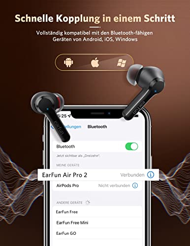 In-Ear Noise Cancelling Kopfhörer EarFun Air Pro 2 Kopfhörer