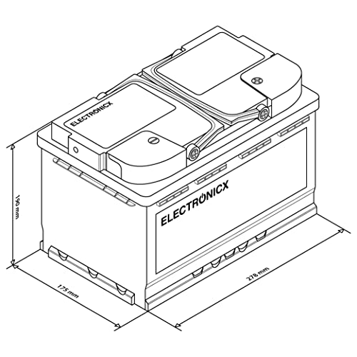 AGM-Batterie Electronicx Effiziente AGM Batterie 100Ah 12V