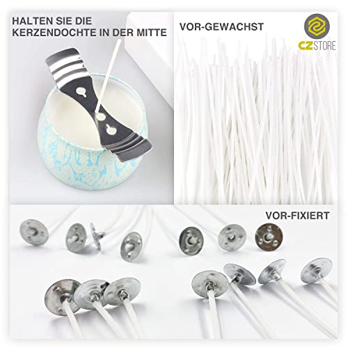 Kerzendocht CZ Store, 100er-Pack, 15 cm Bio-Baumwolle