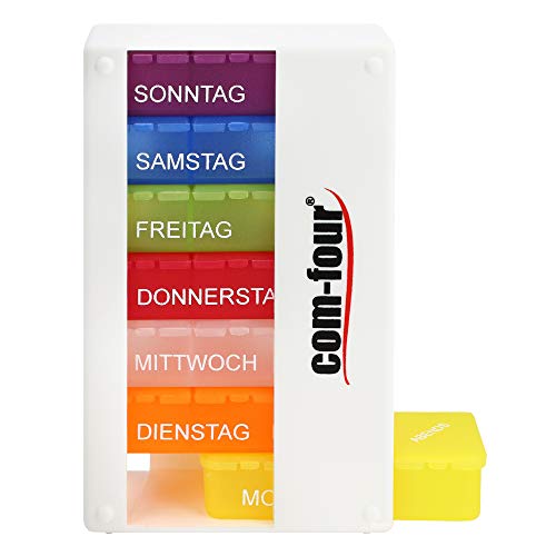 Medikamentendosierer com-four ® 7 Tage – Besser LESBAR