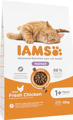 IAMS-Katzenfutter Iams Anti-Haarballen, trocken mit Huhn