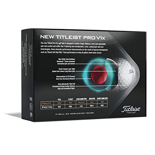 Titleist-Golfbälle Titleist Pro V1X High Number Golfball, Weiß